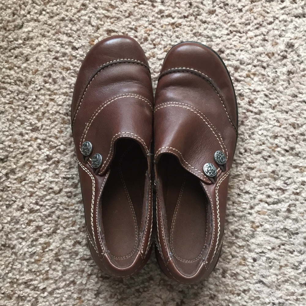 Clarks brown Leather shoe
